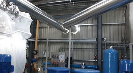 Indoor Industrial steel ducting system