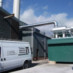 Thelkane Industrial Chimneys Ltd van in front of ducting system